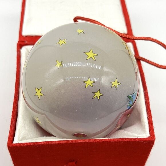 VTG Bill Yee 1990 Christmas Ornament Reverse Hand Painted Angel 3” Blown Glass - Picture 6 of 12